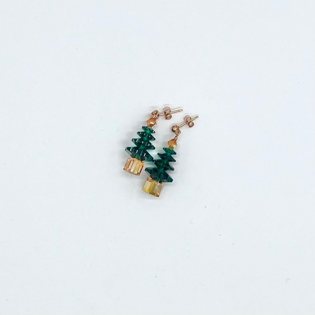 Holiday Christmas Tree Earrings