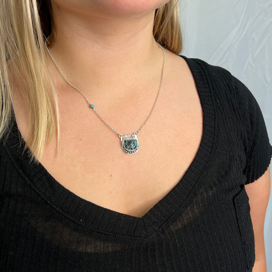 Turquoise Necklace in Sterling Silver | OOAK