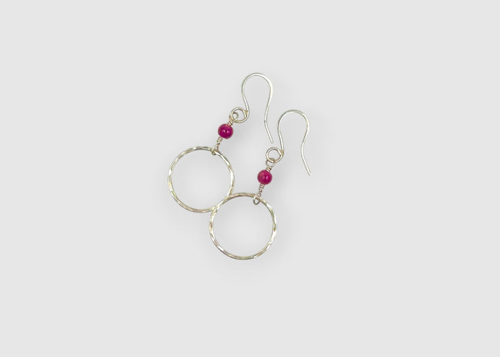 Morgan Earrings with Rubies