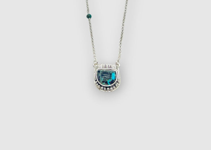 Half Moon Yungai Turquoise in Sterling Silver