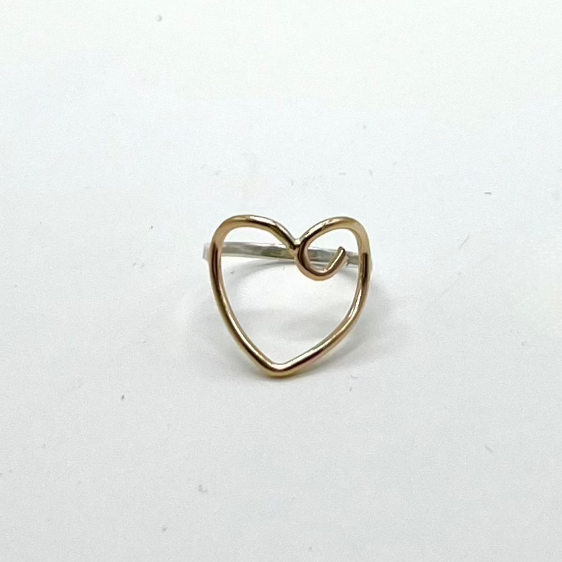 Gold Heart Ring