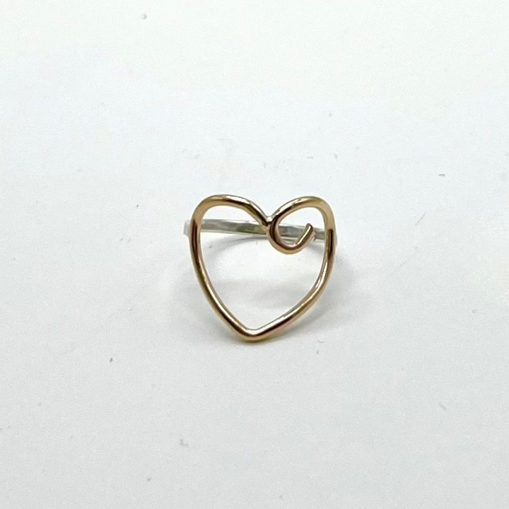 Gold Heart Ring