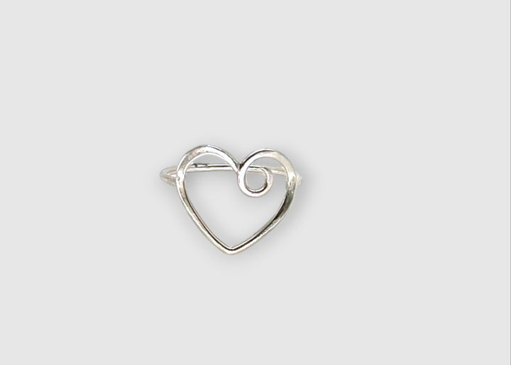 Silver Heart Ring