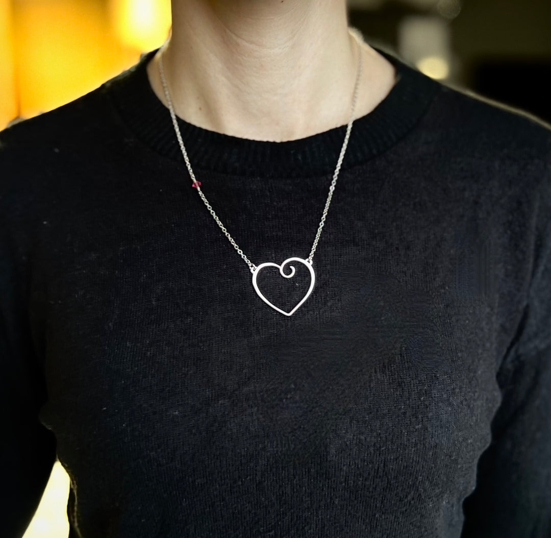 Silver Heart Neckace