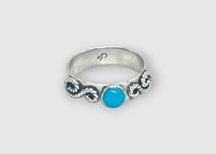 silver turquoise ring